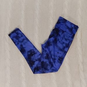 Athleta blue tie dye leggings
